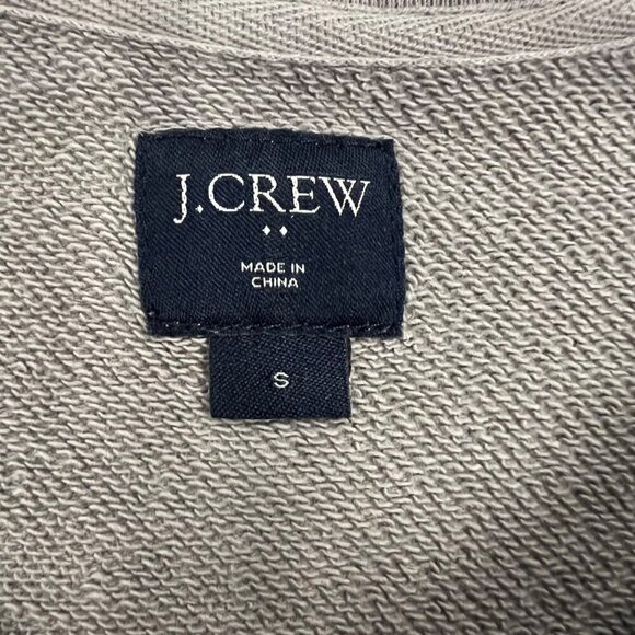 J.Crew Women's Long Sleeve Pullover Top Stone Gray Size Small - Picture 8 of 9